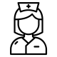 Icône représentant une infirmière