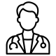 Icône représentant un médecin